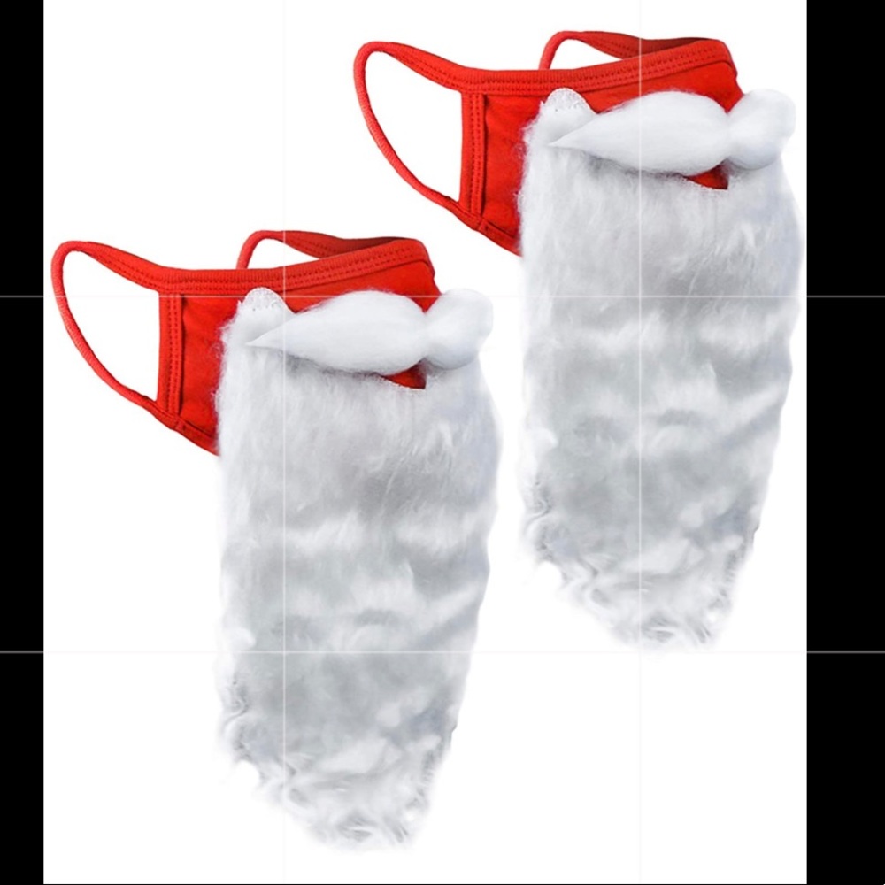 Safe Santa novelty face mask, unisex, New